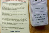 007-Notice Baggage Inspection